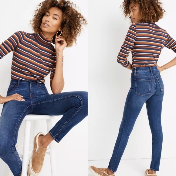 Madewell Denim - #6 Madewell 10" High-Rise Skinny Jeans in Tarren Wash: THERMOLITE® Edition …